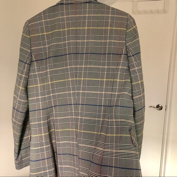 Marie Lund Copenhagen checkered blazer plaid print - Picture 2 of 2